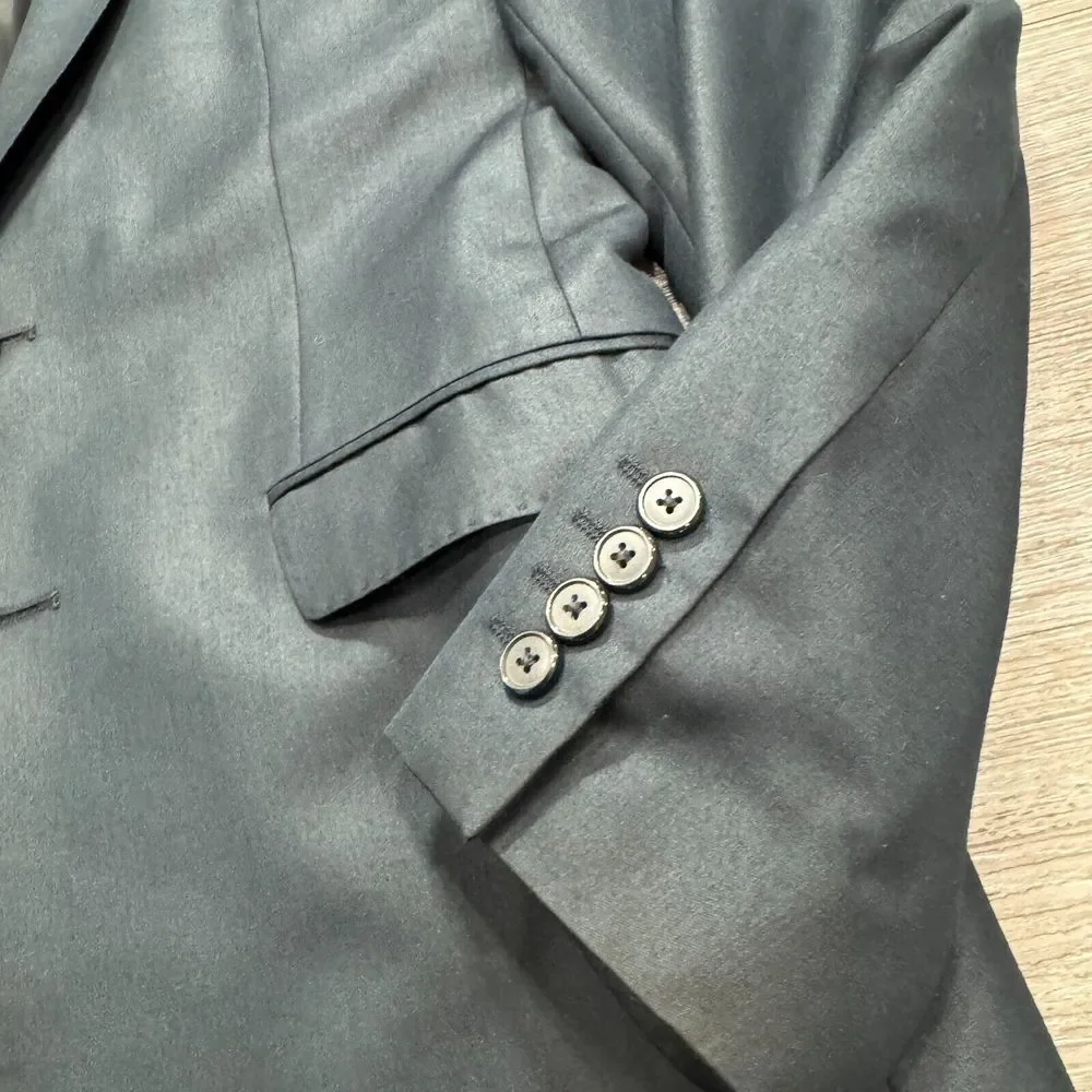 Zara Man Sport Coat Mens‎ 38 Blue Blazer 2 Button Casual Jacket Viscose Casual